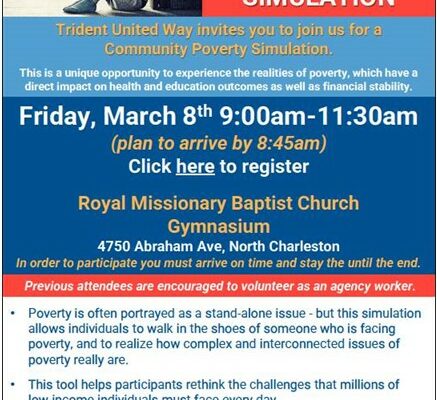Trident United Way to Hold Community Poverty Simulation